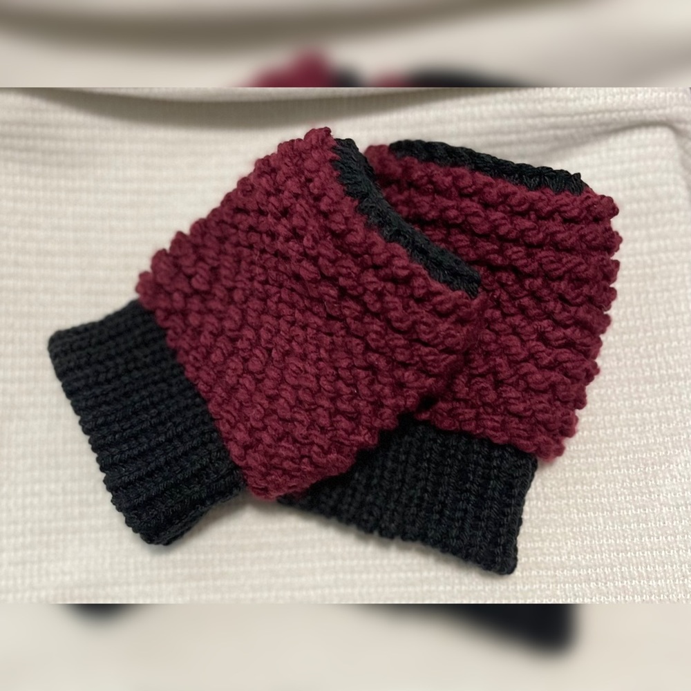 Handmade Hand Crafted Knit fingerless gloves S-XL hands Typing Gloves - Picture 3 of 4